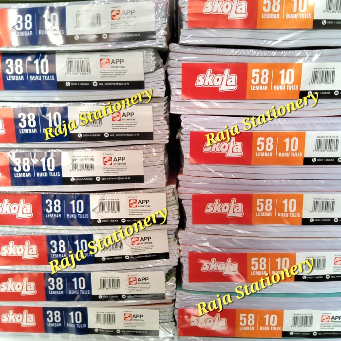 

BUKU TULIS 38 58 LEMBAR GARIS SKOLA SiDU NOTEBOOK SINAR DUNIA 10PCS - 38 LEMBAR