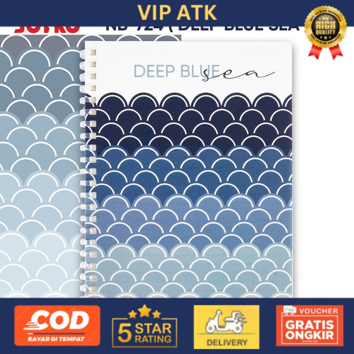 

Joyko Notebook A5 Spiral / Buku Tulis A5 Garis Catatan Agenda NB-724 - BLUE SEA