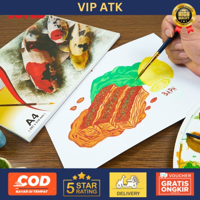 

Joyko Watercolour Pad A4 / Buku Gambar Cat Air Joyko Akrilik PAD-2000