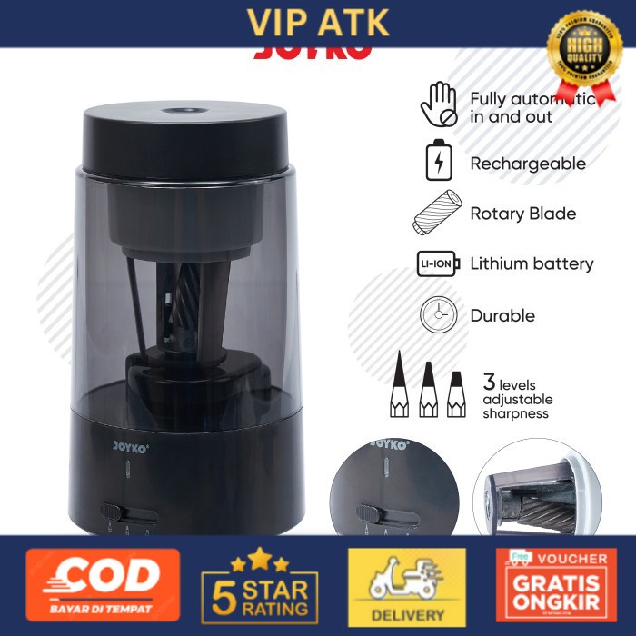 

Joyko Electric Sharpener PROFESSIONAL / Serutan Rautan Elektrik A-170E