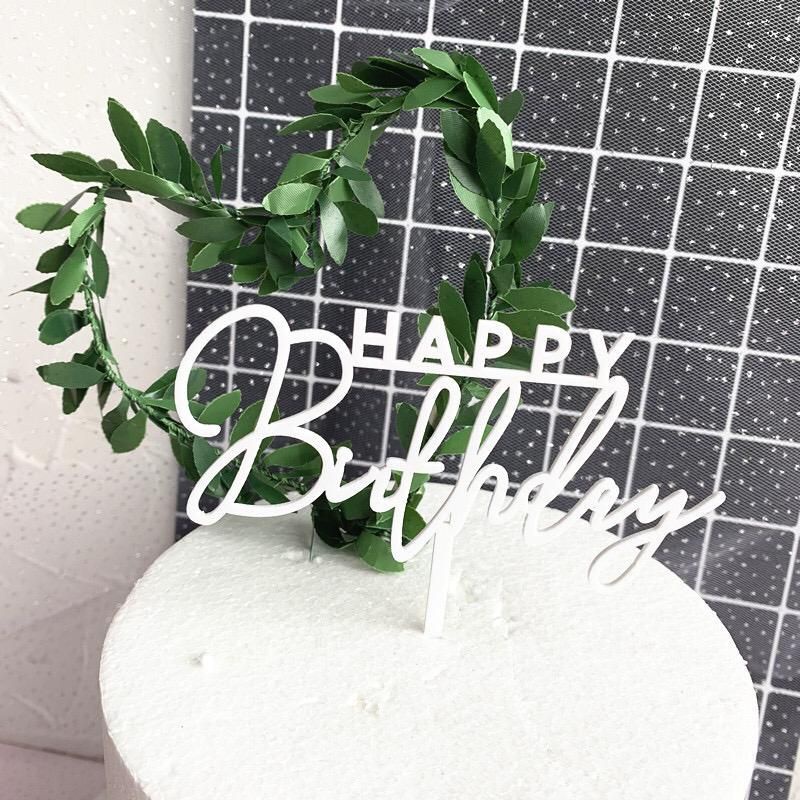

Cake topper akrilik premium Happy Birthday