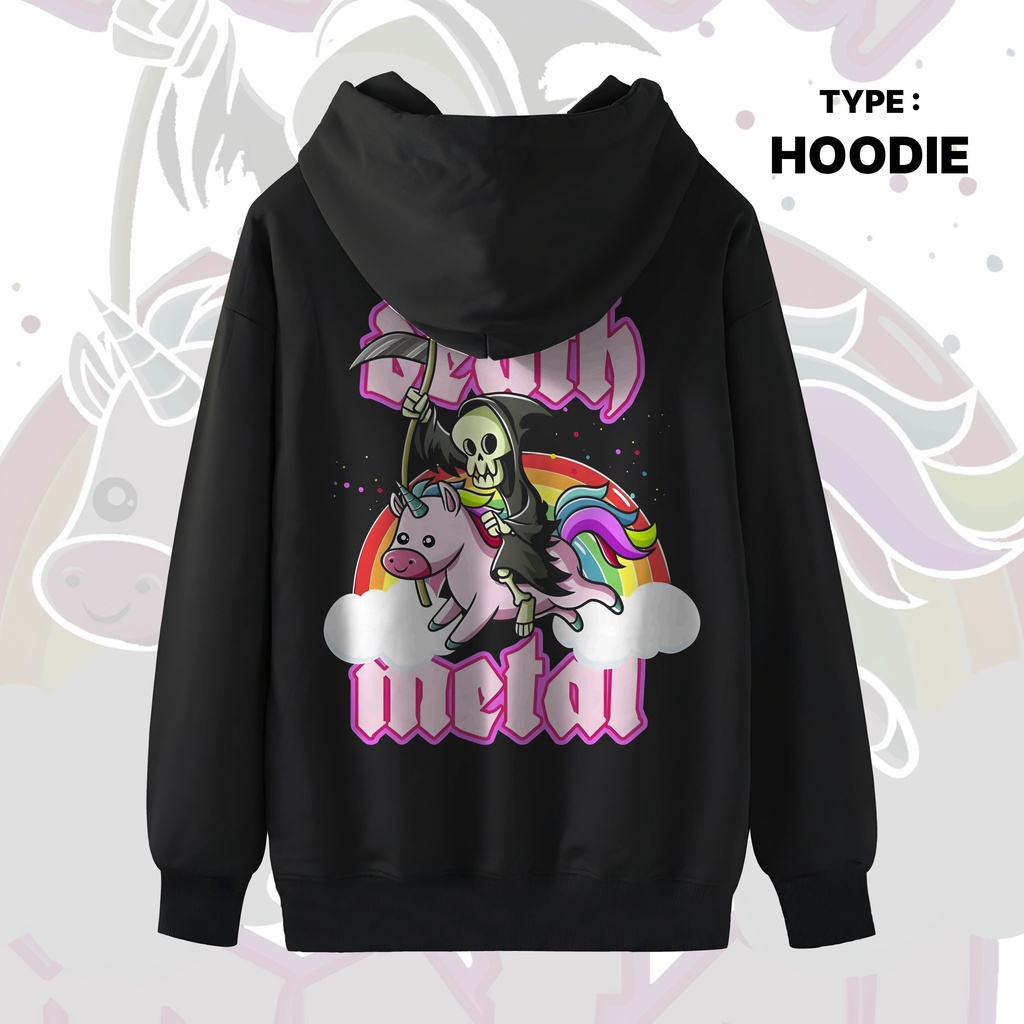 Hoodie Hodie OOTD Pria Wanita Premium Murah Death Metal Kece Original Terbaru