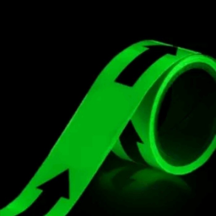 

STICKER GLOW IN THE DARK TAPE - GLOW TAPE STIKER FOSFOR PANAH 5 Cmx10M -FN10