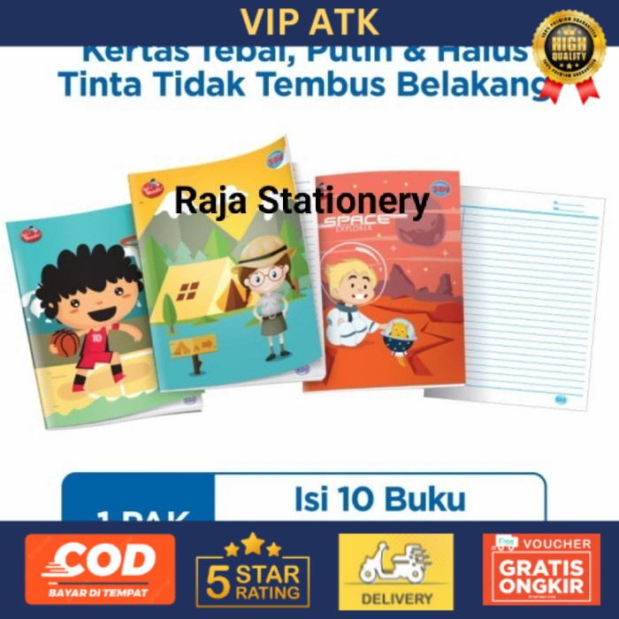 

Buku Tulis Sidu A5 Garis 38 Lembar Buku Tulis Sekolah Sinar Dunia alat tulis kantor atk