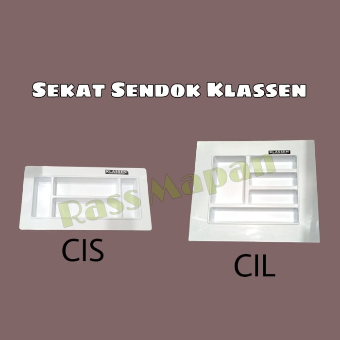 ST || NEW Sekat Laci Dapur Kitchen Set untuk Sendok Garpu merk Klassen - Klassen Kecil