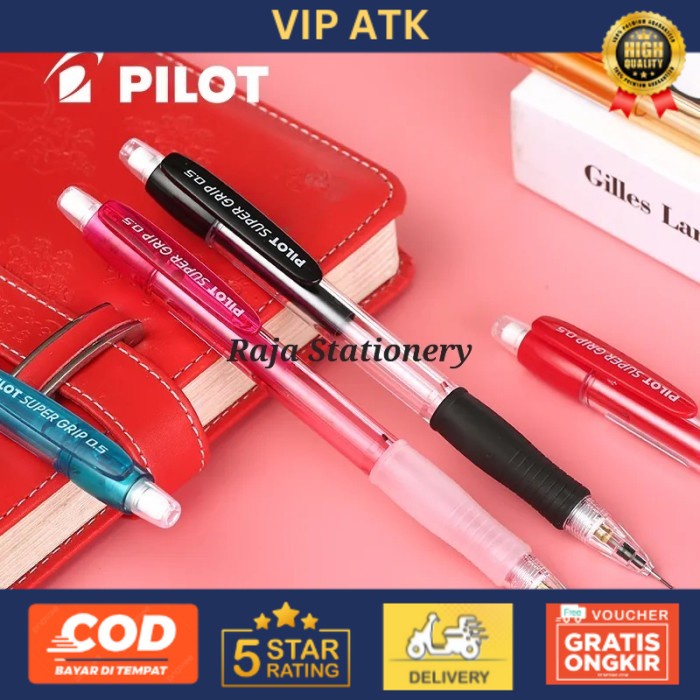 

Pilot Super Grip Mechanical Pencil 0.5 / Pensil Mekanik 0.5mm Pilot alat tulis kantor atk