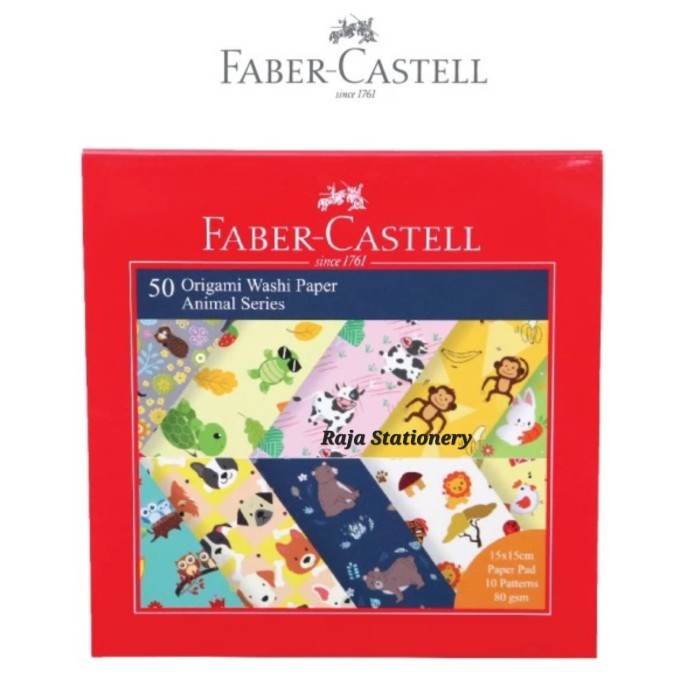

Faber Castell Origami Washi Paper / Kertas Lipat Origami Motif Faber - Animal Series alat tulis kantor atk