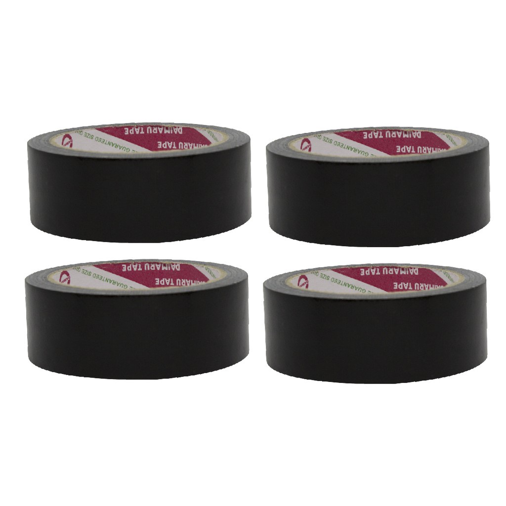

Lakban Kain / Daimaru Cloth Tape Hitam 36mm x 12m