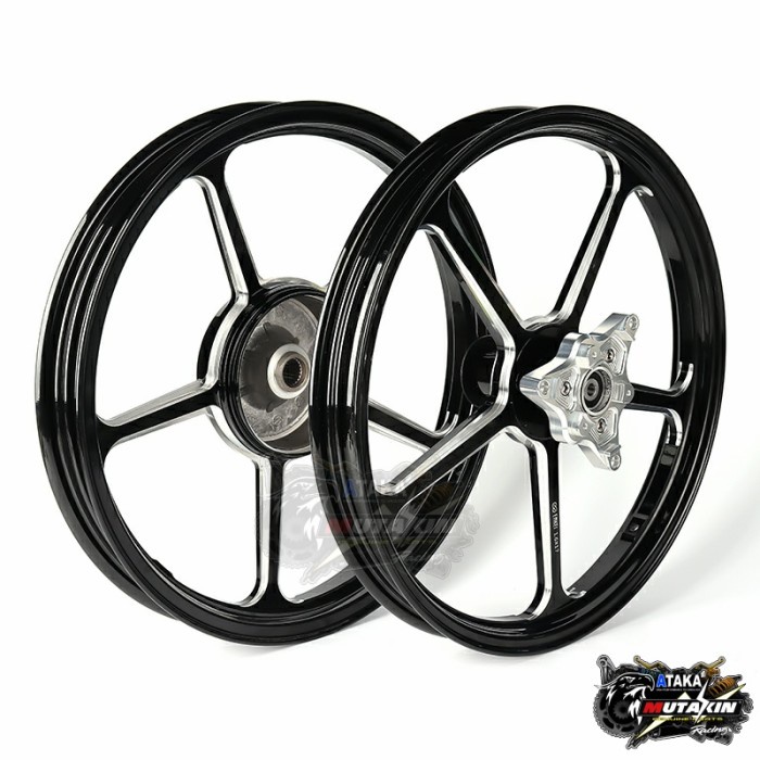 ENKEI CNC velg racing velg pelek VELK AEROX old aerox new NVX155 - FG511 hitam