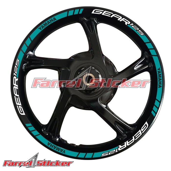 stiker velg  GEAR sticker velk MIO GEAR 125 - Merah