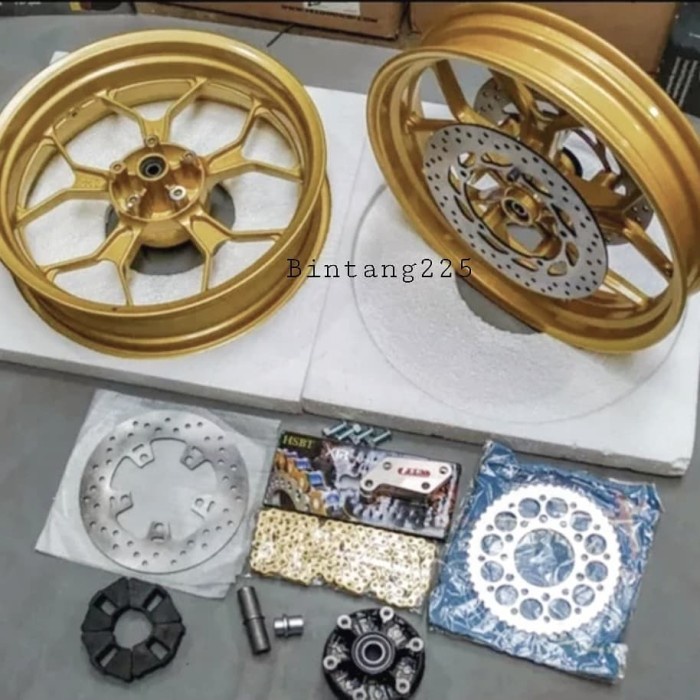 paket velg R15 V3 velg R15 VVA lebar velg axio r15 v3 - Gold mate