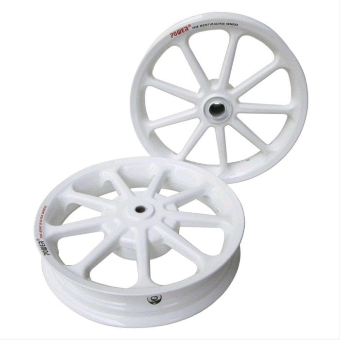 Velg Racing Tapak Lebar Power Sun Mio M3 Palang 9 Chrome - Putih