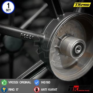 VELG VELK VROSSI RING 17 PALANG 8 F1ZR JUPITER Z VEGA RX KING RXKING - Putih, VELG + BEARING