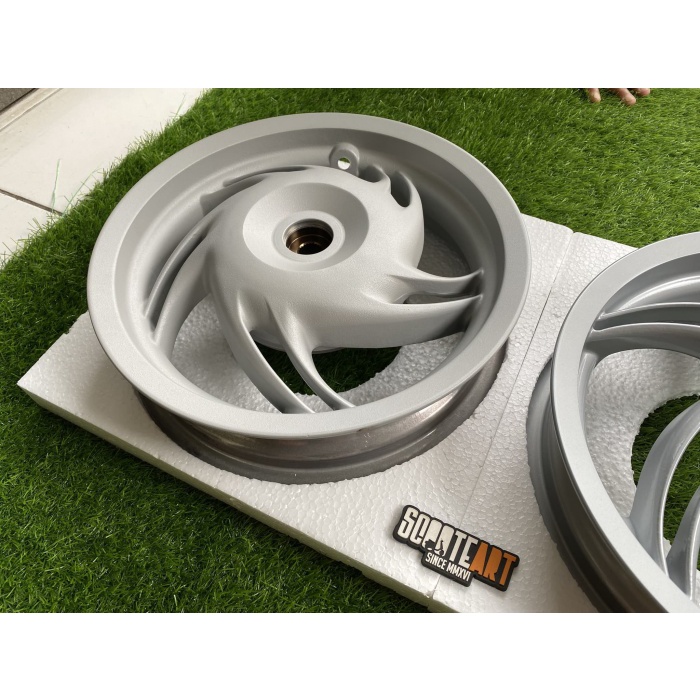 Velg Fly  Piaggio Silver Anodized Ring 12 Untuk Vespa Matic