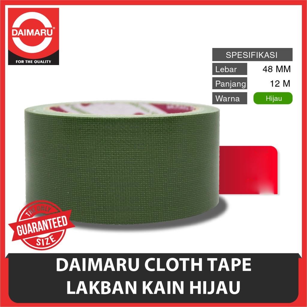 

H7Y Daimaru Lakban kain hijau 2 inch / Daimaru Cloth Tape Green 48mm x 12m