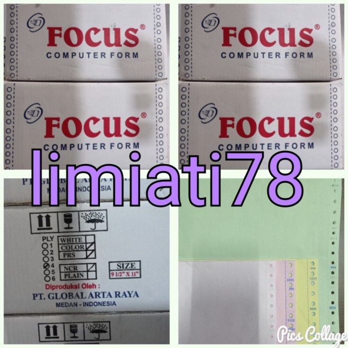 

Kertas Continuous Form Focus 9 1/2 x 11 :2 (4 ply)