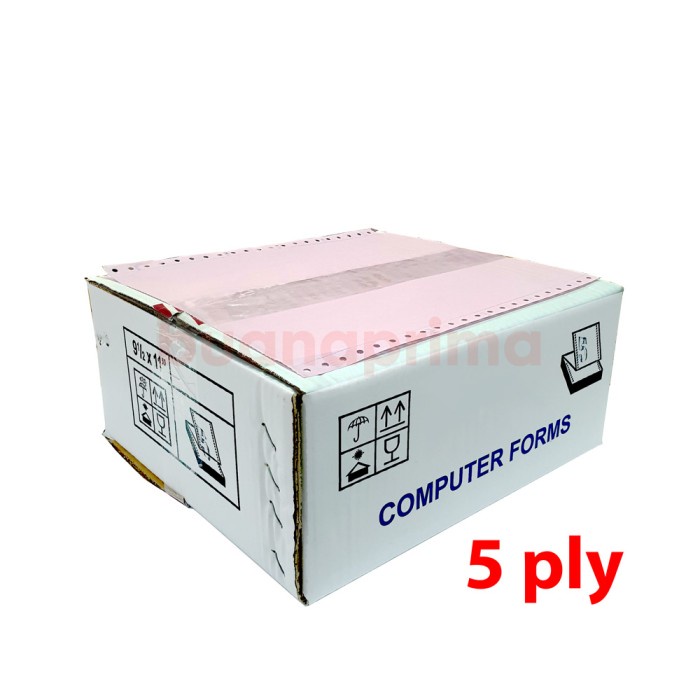 

Continuous Form 9.5 x 11" 5 Ply bagi 2 dan full Kertas Computer NCR