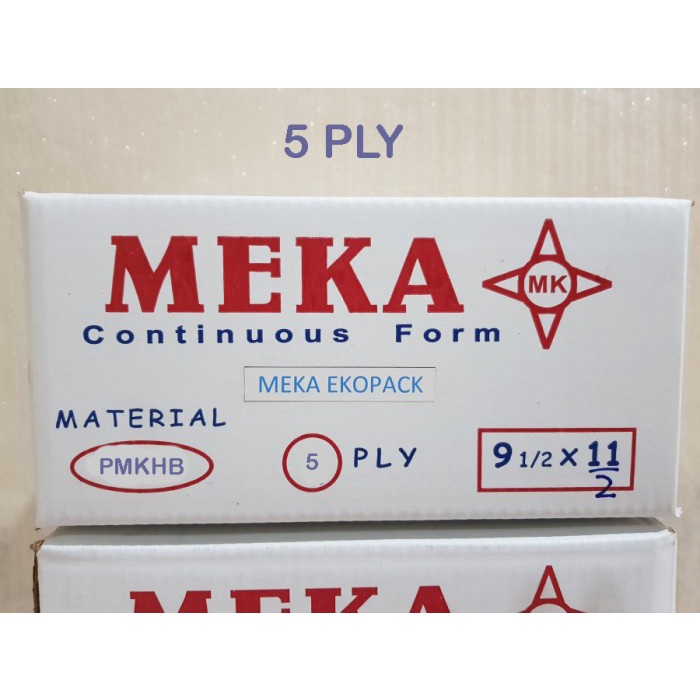 

KERTAS KOMPUTER/CONTINUOUS FORM 91/2 X11" 5PLY NCR - MEKA EKOPACK