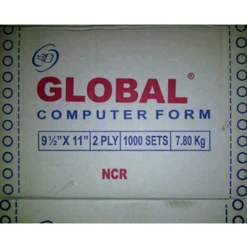 

Kertas komputerContinuous Form Global 9 1/2 x 11 (2 ply)