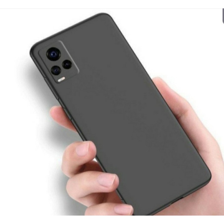 New Premium Black Case VIVO V20/ V20 SE SoftCase Protect Camera Slim Fit Matte Garansi
