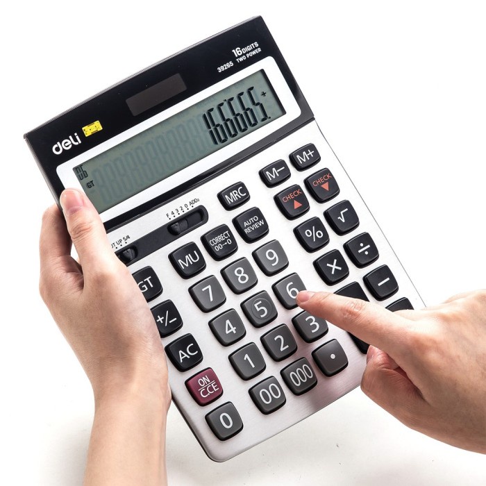 

Deli Kalkulator 120 Check 16 Digit LCD besar dan kualitas tinggi E3926