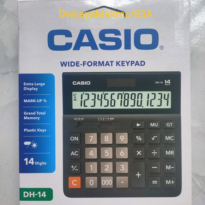 

Kalkulator Casio DH 14 BK