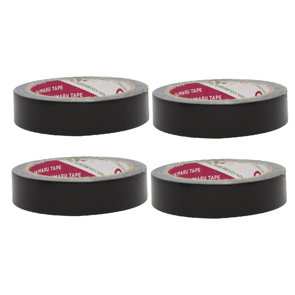 

Lakban Kain Hitam 1 inch / Daimaru Cloth Tape Black 24mm x 12m
