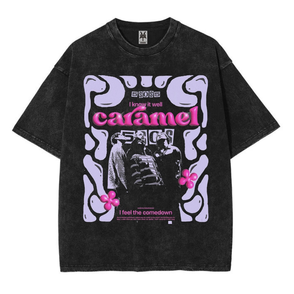 Kaos oversize second of the summer caramel edition washed washing vintage tee