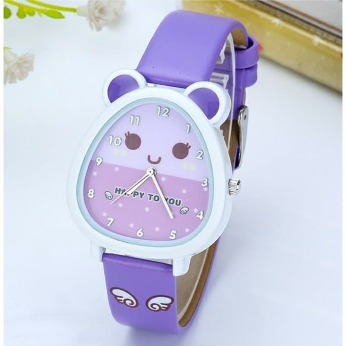 Jam tangan anak perempuan anti air   - Hitam