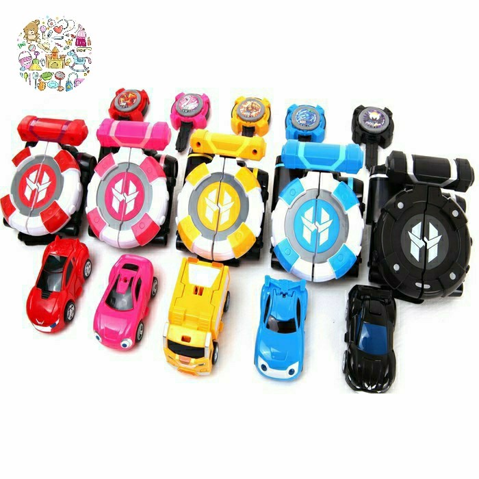 Mainan Jam Mobil Watch Car Power Coin Battle Brewer