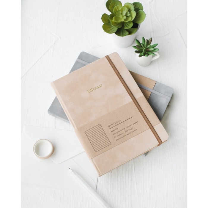 

Mason Suede Notebook Almond / Jurnal / Diary / Agenda / Buku Catatan