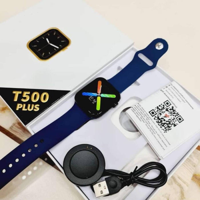 Jam tangan T500 smartwatch series 5 bluetooth android app fitpro - Putih