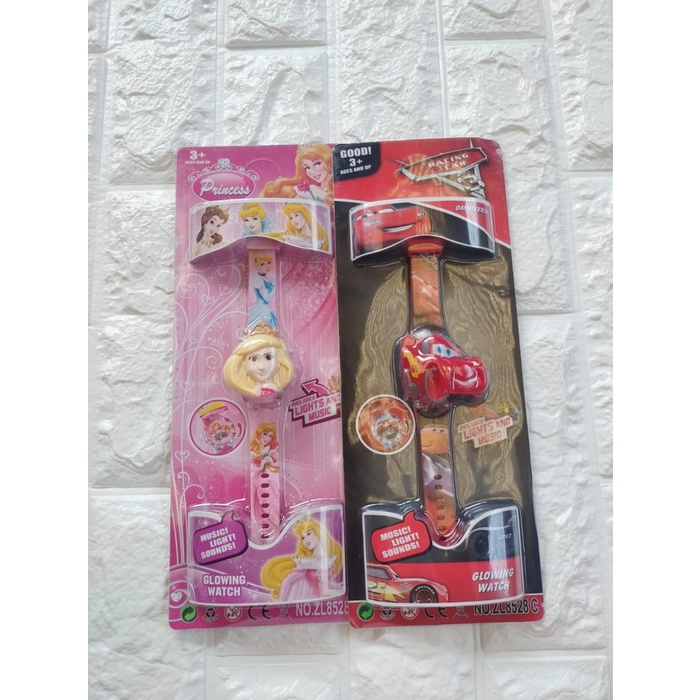 Jam Tangan Anak Lampu musik Motif Hellokitty Ultraman LOL Spiderman LP - LOL