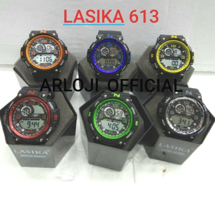 Jam Tangan Remaja dan Dewasa Lasika S613 Anti air  - Hitam  Orange