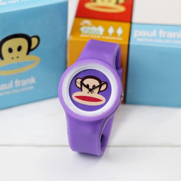 Jam Tangan Anak Fashion Paul Frank PF Analog Tali Rubber - Putih