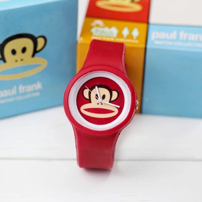 Jam Tangan Anak Fashion Paul Frank PF Analog Tali Rubber - Putih