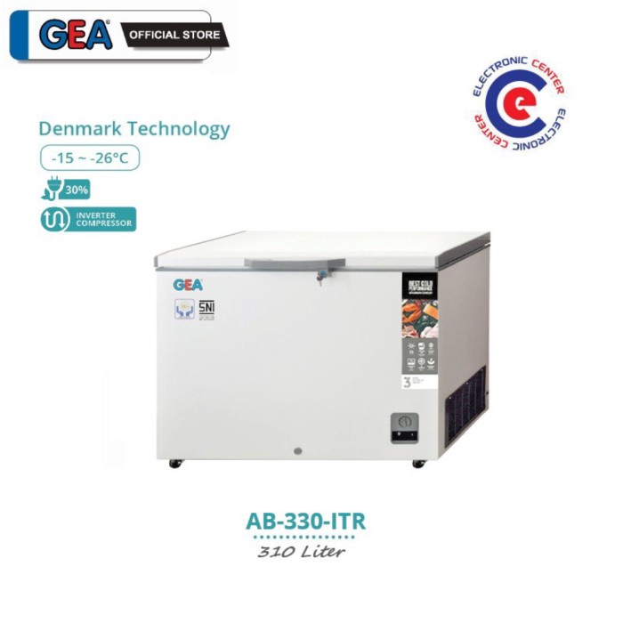 Chest Freezer Gea 310 liter, Inverter (Ab330ITR)