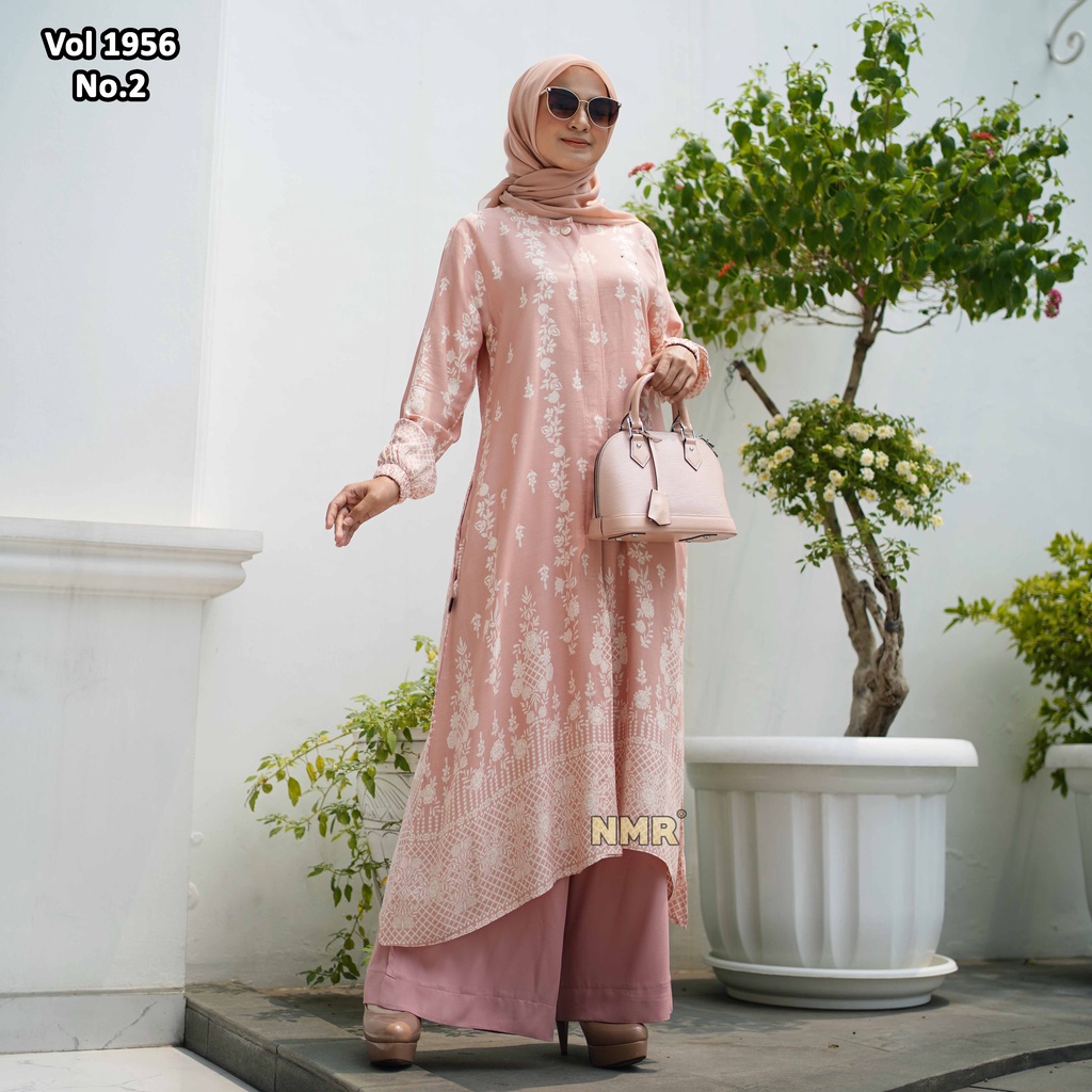 NMR Setelan Celana Kulot Tunik Rayon D Vol 1956-2