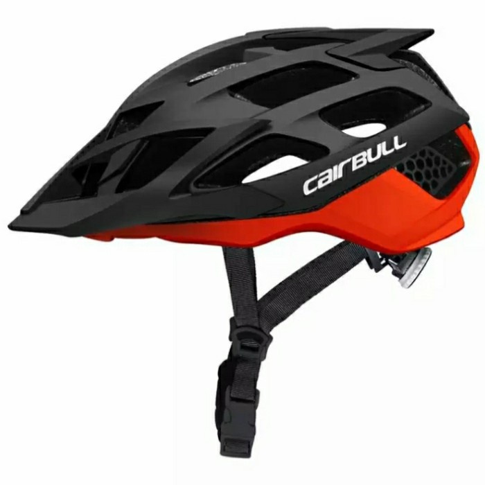Mark Helm Sepeda Cairbull Allride CB12 Roadbike MTB Enduro Helmet Cycling - Black red