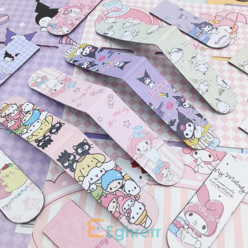 

✨EG-6Pcs/Set Sanrio Penanda Klip Buku Magnet Alat Tulis Kartun Siswa Magnetik Kreatif Klip Buku Magnet Alat Tulis Anak-Eghrerr