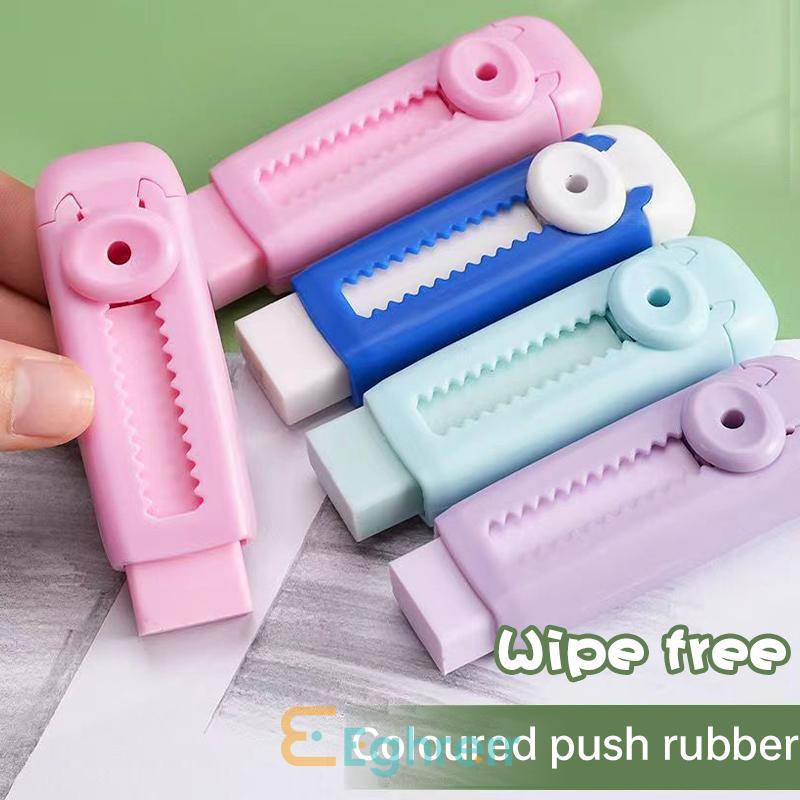 

✨EG Sliding Eraser Penghapus Mekanik Hapusan Mekanik Warna Lucu Tidak Meninggalkan Serpihan-Eghrerr