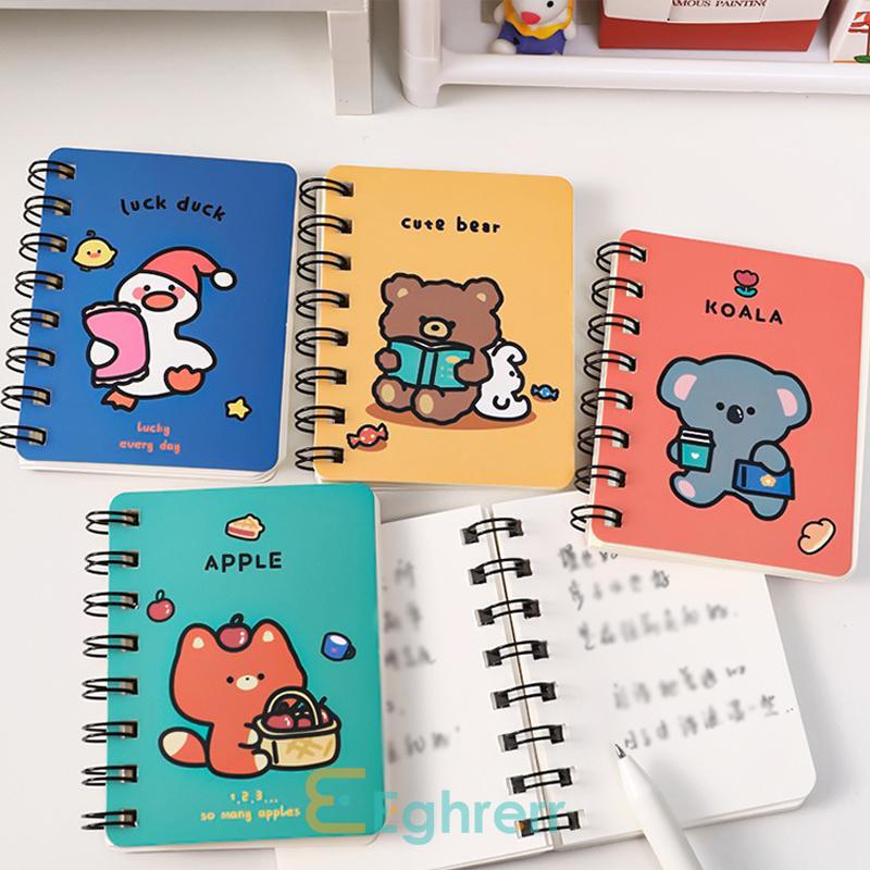 

✨EG-Buku Catatan A7 Buku Tulis Kertas Mini Notebook Ring Motif Lucu Untuk Alat Tulis-Eghrerr