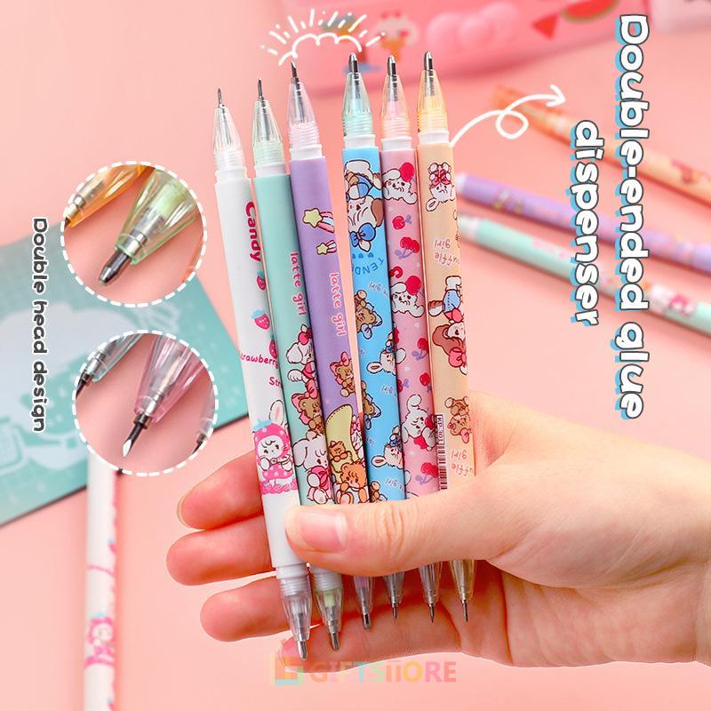 

✨COD Multifungsi 2in1 Pisau Pensil colorful kartun untuk alat tulis Korean Aesthetic Alat Tulis Anak -GS