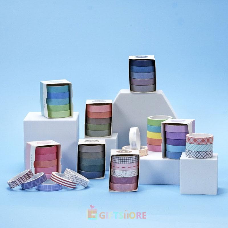 

✨COD Masking TapeWashi Tape DIY Scrapbooking Diary Kertas Stiker Roll Lucu Perekat Kertas Diary Diy -GS