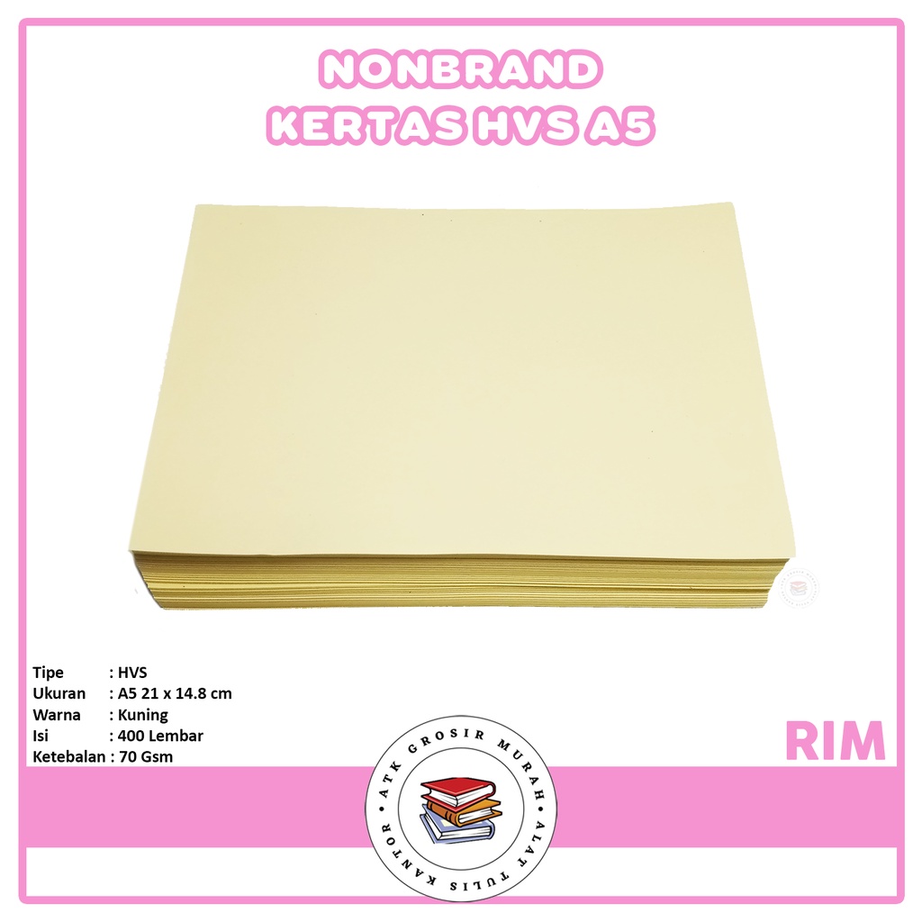 

AGM - Kertas Print Computer HVS A5 70Gsm - Pack