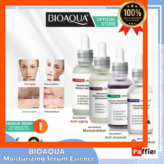 BIOAQUA Moisturizing Serum Essence 30ml Niacinamide Hyaluronic Acne wr