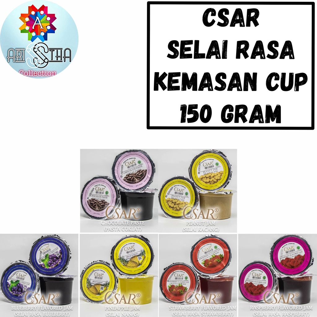 

CSAR Selai Rasa dan Pasta Coklat Kemasan Cup 150 Gram