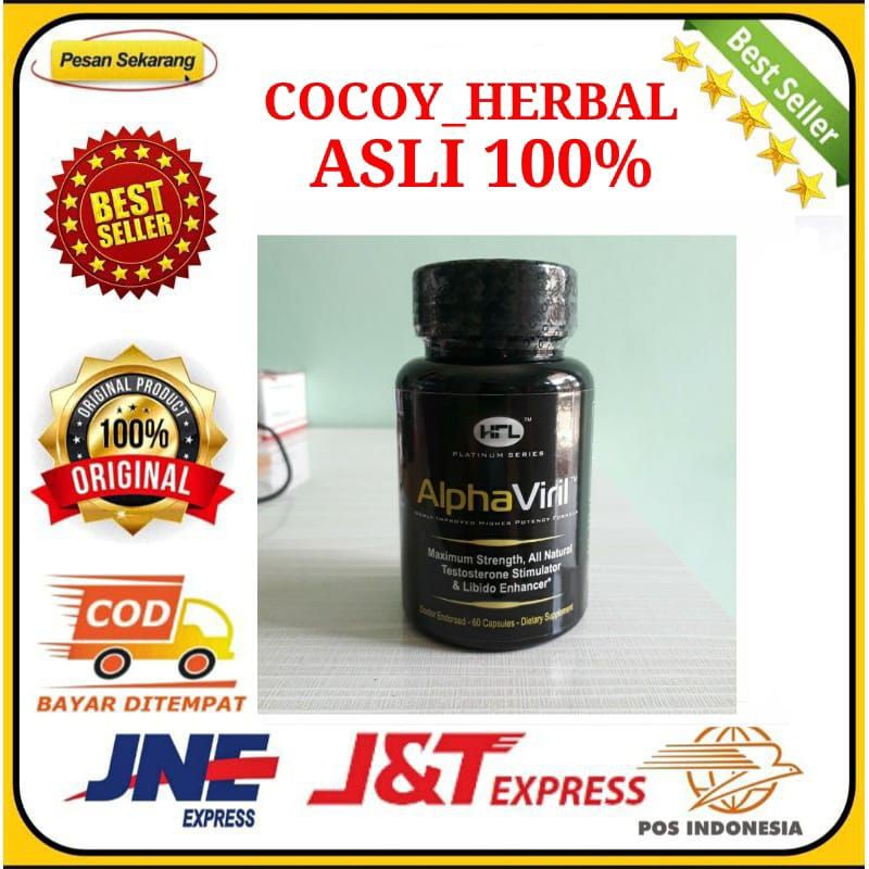 Alpha Viril Suplemen Pria Libido Dan Stamina Kuat Testosterone Booster Termurah untuk Dewasa ASLI