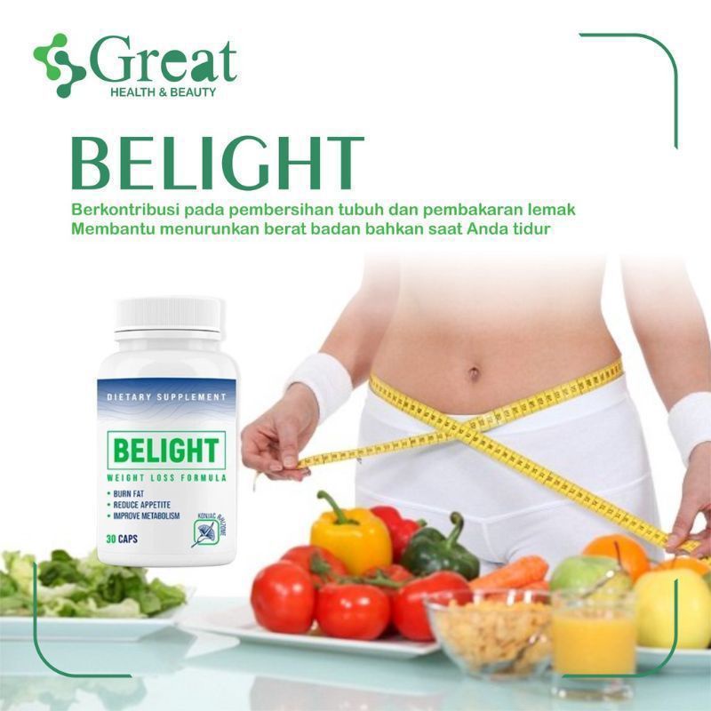 ASLI TERBAIK BELIGHT ASLI ORIGINAL 100% MENURUNKAN BERAT BADAN  - PELANGSING BADAN - OBAT DIET TERBU