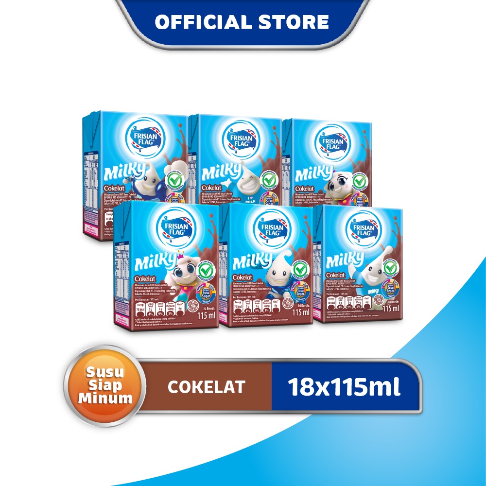 

Frisian Flag UHT Milky Cokelat 115ml x 18